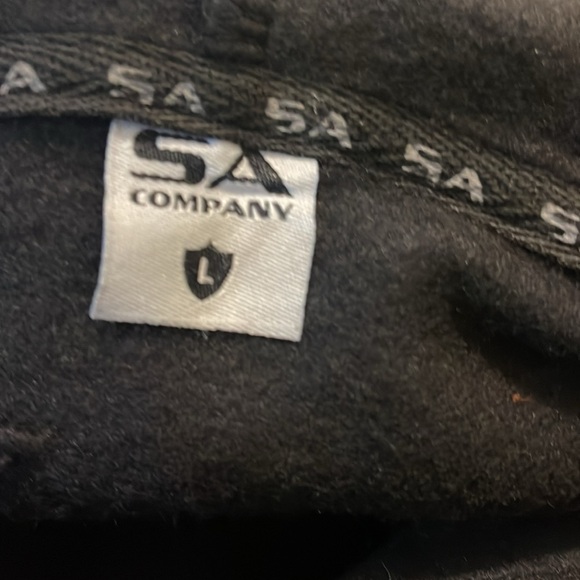 SA FLEECE SWEATSHIRT BLACK WITH ORANGE - L - Picture 3 of 4